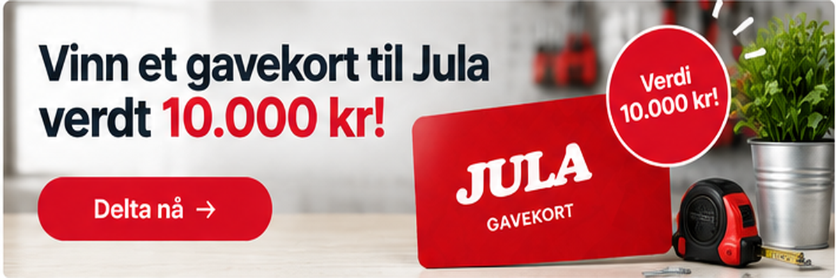 Vinn et gavekort til Jula verdt 10.000 kr